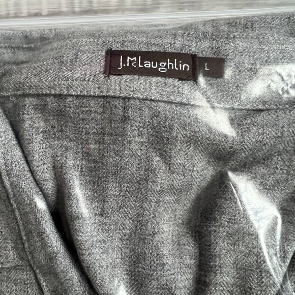 J.McLaughlin Brynn Dress sz Large Grey Viscose - Picture 6 of 7
